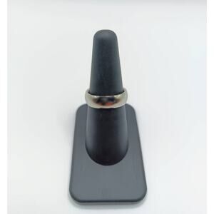 Stainless Steel Thick Silver Band Ring Size 7 Plain Simple Unisex Design